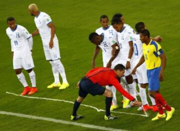 Las imágenes del Honduras-Ecuador