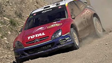 <B>LÍDER</B>. Las cosas le han ido muy bien a Sainz en esta segunda jornada.