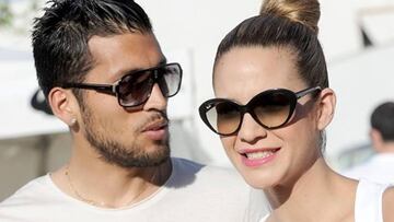 Ezequiel Garay y Tamara Gorro en los inicios de su relación.