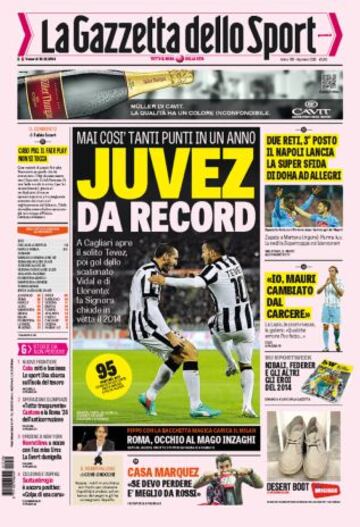 Portadas de la prensa deportiva