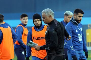 Primer entrenamiento de Sergio Pellicer.