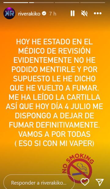 La decisión que ha tomado Kiko Rivera tras su última revisión. INSTAGRAM.