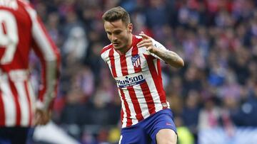 Saúl con el Atlético.