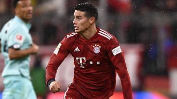 James Rodríguez, volante del Bayern Múnich