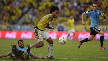 Cuadrado se le vio impreciso en el primer tiempo, pero en el segundo tiempo mejoró