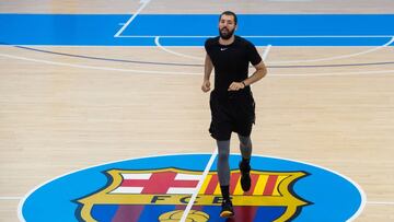Nicola Mirotic, al igual que sus compañeros, ya entrena en el pabellón de la Ciudad Deportiva Joan Gamper.