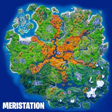 Ubicaciones en las que hay dinosaurios en la Temporada 6 de Fortnite