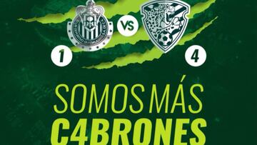 El equipo chiapaneco venció 4-1 al Guadalajara en el Estadio Chivas, luego de lo cual, publicó una polémica imagen en su cuenta de Twitter.