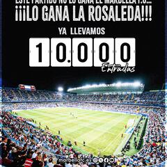 Altísima demanda para el Marbella-Atlético de Copa