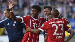 Vidal estuvo presente en la goleada de Bayern en la Copa