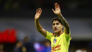 Alejandro Zendejas of America during the final second leg match between America and Cruz Azul as part of the Torneo Clausura 2024 Liga BBVA MX at Azteca Stadium on May 26, 2024 in Mexico City, Mexico.