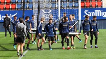 Entrenamiento de Osasuna en Tajonar.