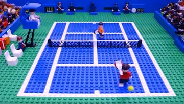 ¡US Open recreó un mítico punto de Federer en formato Lego!