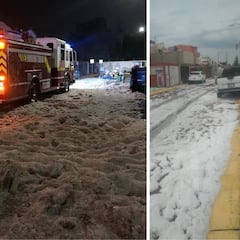 Granizada en Tecámac, hoy 10 de abril: Así se pintaron las calles de blanco, tras las fuertes lluvias