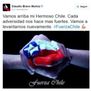 El deporte entrega su apoyo a Chile por el terremoto