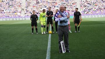 Valladolid 13/4/2024. 35 jornada de la liga HYPERMOTION  entre Real Valladolid CF - CD ELDENSE. 
Homenaje a Fernando Redondo
Photogenic/Miguel Ángel Santos