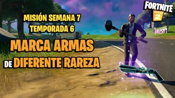 &iquest;C&oacute;mo marcar armas de diferente rareza en Fortnite Temporada 6?