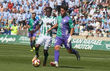 Diarra y Dani Lorenzo en la última salida del Málaga a Córdoba.