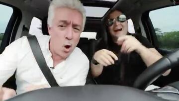 Stiven Claro y el expresidente de la dimayor, Jorge Perdomo baila y canta reggaeton