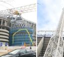 El rápido avance en la remodelación del estadio del Real Madrid