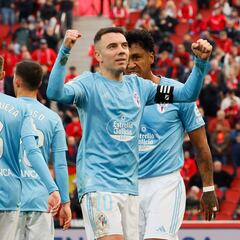 Aspas acecha a Julio Salinas y Puskas