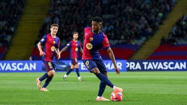 El canterano del Barcelona deja buenas sensaciones en los 61 minutos que jugó.