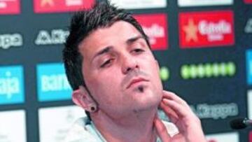<b>JUSTIFICACIÓN. </b>David Villa dejó claro ayer, en frío, lo que quiso decir tras el partido ante el Sporting.