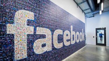 (FILES) This file photo taken on November 7, 2013 shows a logo created from pictures of Facebook users worldwide is pictured in the company's Data Center, its first outside the US in Lulea, in Swedish Lapland. / AFP PHOTO / JONATHAN NACKSTRAND