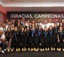 Las subcampeonatos del mundo fueron recibidas en Madrid