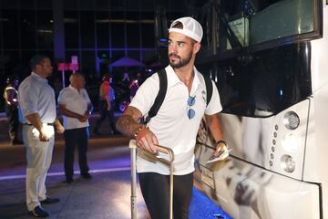 La llegada del Real Madrid a su hotel en Miami