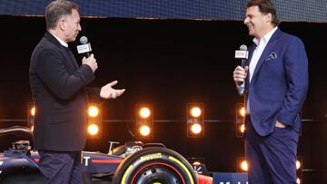 Christian Horner, jefe de equipo de Red Bull y Jim Farley, CEO de Ford.