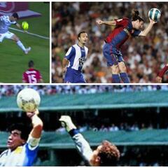 Los 7 siete goles con la mano más recordados en el fútbol