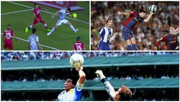 Los 7 siete goles con la mano más recordados en el fútbol