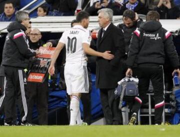 En el minuto 53 fue sustituido por lesión.