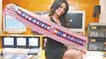 Nani Gaitán en el estudio de AXN.