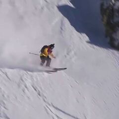 Abel Moga debuta en el Freeride World Tour y hace esto: "¡Eso fue enorme, el público enloquece!"