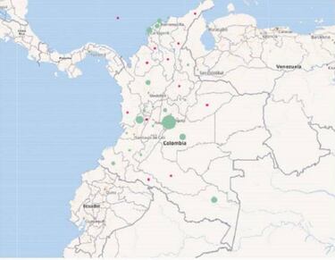 Mapa de casos y muertes por coronavirus por departamentos en Colombia: hoy, 15 de mayo