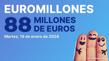 Euromillones: comprobar los resultados del sorteo de hoy, martes 16 de enero