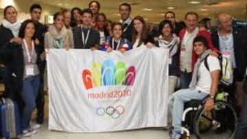 El útlimo vuelo con integrantes de la candidatura de Madrid 2020 ya ha llegado a Buenos Aires.