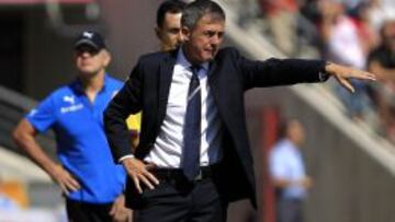 Lucas Alcaraz, durante el partido de este mediodía.