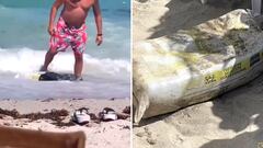 Watch: Hurricane Debbie washes up 40 kilograms of cocaine on Florida Beach