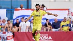 LA NUCIA, SPAIN - JULY 13:  Raul Albiol of Villarreal CF in action during a Pre-Season Friendly match between Villarreal and West Bromwich Albion on July 13, 2019 in Oliva, Spain.  on July 13, 2019 in La Nucia, Spain. (Photo by Quality Sport Images/Getty 