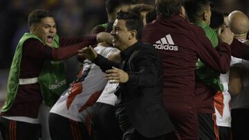 Marcelo Gallardo y Juan Fernando Quintero