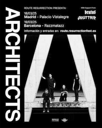 Architects, en Madrid el prximo 18 de marzo (Route Resurrection)