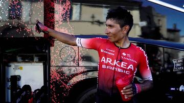 Nairo QUintana y su felicidad tras la etapa 7 del Tour