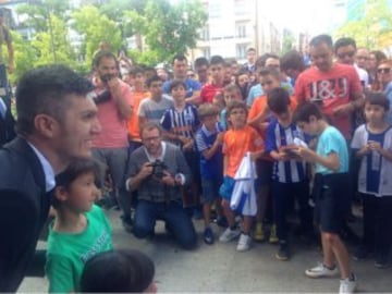 Imágenes del entrenamiento y presentación de Torres en Alavés