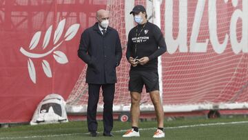 Monchi y Lopetegui.