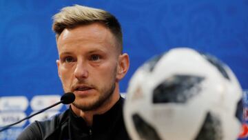 Soccer Football - World Cup - Croatia Press Conference - Nizhny Novgorod Stadium, Nizhny Novgorod, Russia - June 20, 2018 Croatia's Ivan Rakitic during the press conference REUTERS/Carlos Barria