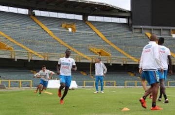 Colombia trabajó en campo durante la mañana. En la tarde hizo gimnasio.