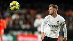 VALENCIA, SPAIN - FEBRUARY 25: Toni Lato of Valencia in action during the spanish league, La Liga Santander, football match played between Valencia CF and Real Sociedad at Mestalla stadium on February 25, 2023, in Valencia, Spain. (Photo By Ivan Terron/Europa Press via Getty Images)